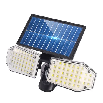 

LED Solar Light Dual Head Solar Lamp PIR Motion Sensor Spotlight Waterproof Outdoor Adjustable Angle Wall Lights Dropshipping