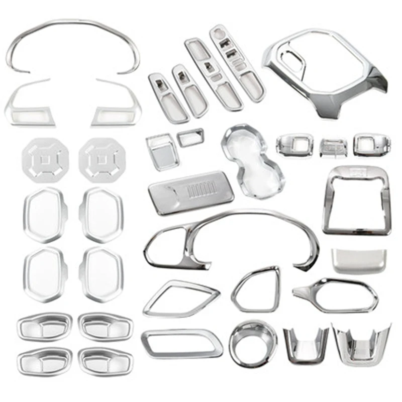 

For Jeep jeep Renegade interior modification center console gear steering wheel decoration electroplating accessories