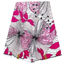 Африканский Воск принты ткань настоящий мягкий хлопок 6 ярдов/шт гарантия Анкара Голландский Настоящий Воск для платья лоскутное шитье 0010