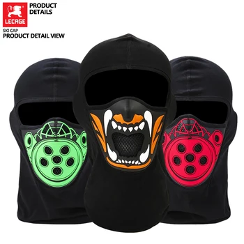 

LECAGE ski Mask Winter Cold protection Windproof Men and Women Motorcycle Hood full-Face Mask Riding skiing funny hoods