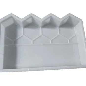

DIY Cement Brick Mold Concrete Stone Road Garden Fence Plastic Pave Making Flower Bed Antique Fish Pond Lawn Reusable Durable