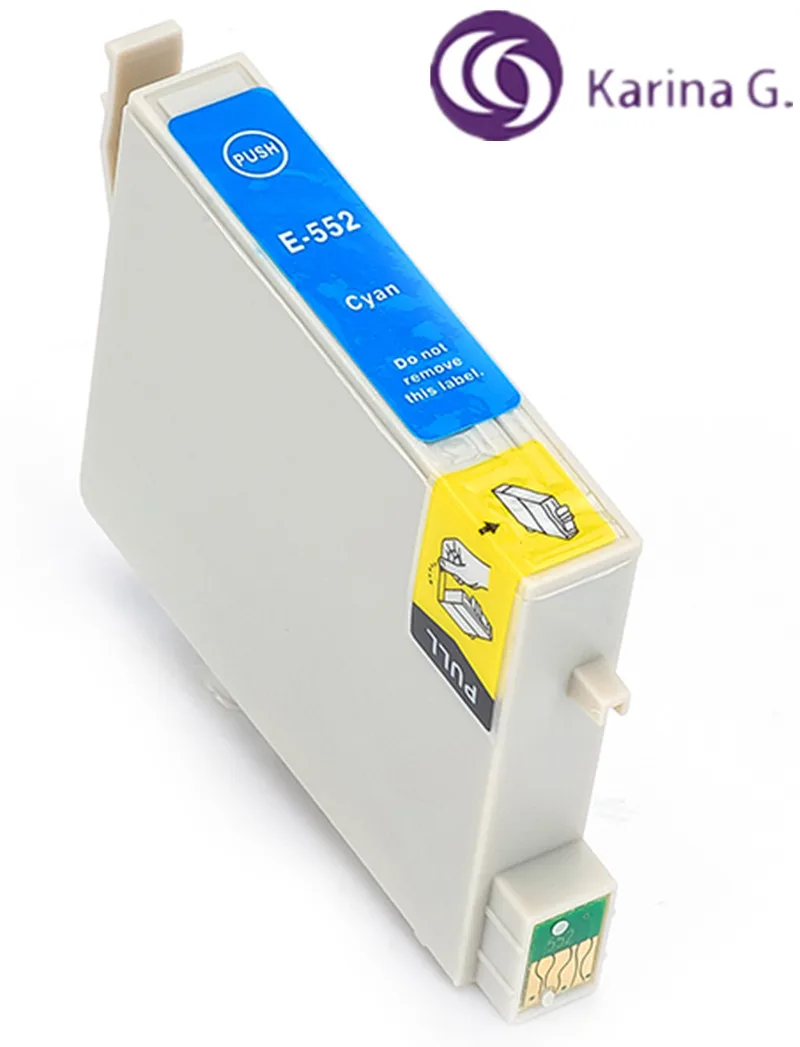 Совместимый картридж для принтера T0551 T0552 T0553 T0554 подходит Epson Stylus Photo RX420 RX425 RX520 R240