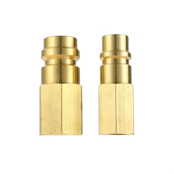 R12 R22 R502 나사-R134A 고속 변환 어댑터 밸브 스위치 퀵 커넥터 키트, 고/저 측면 1/4 