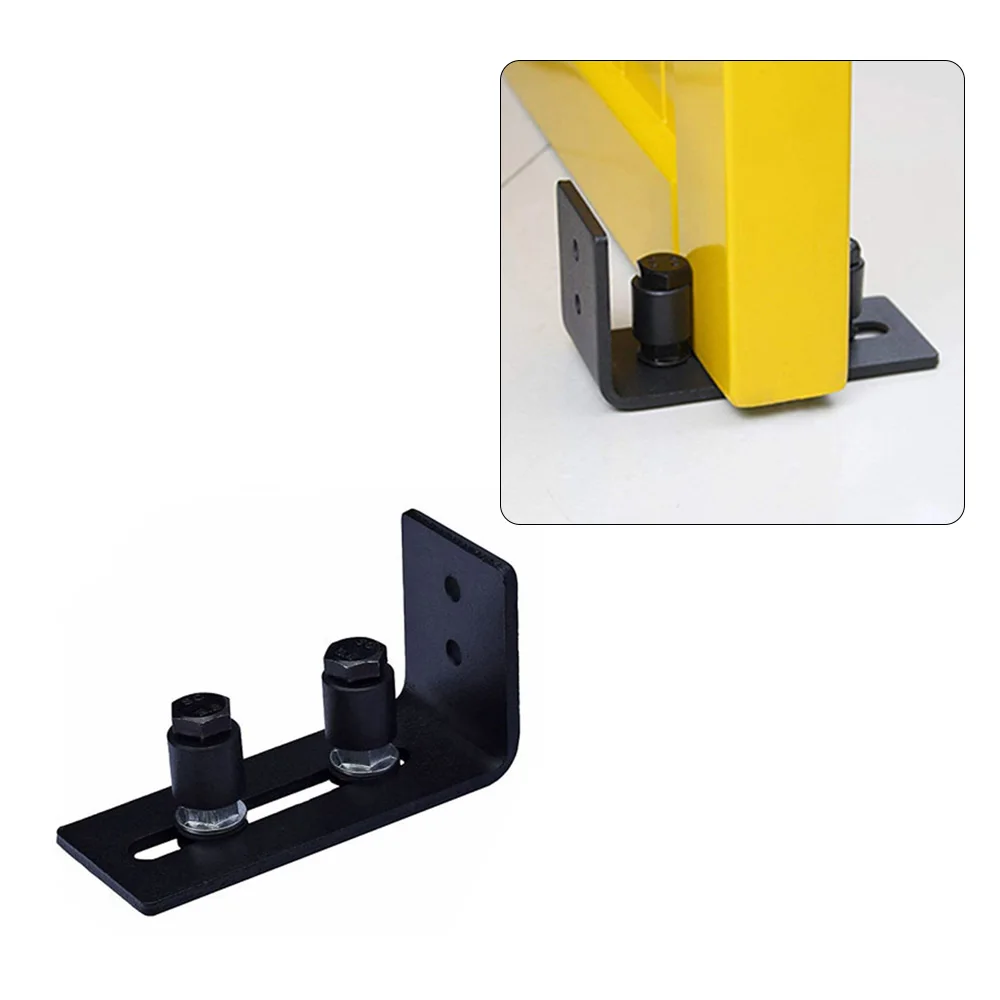 Adjustable Carbon Steel Door Guide Wall Mount Sliding Barn Bottom Floor Roller Screws Home Hardware Accessory | Обустройство дома