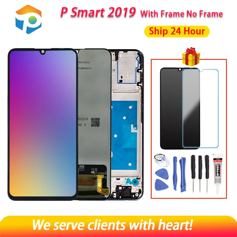 AAA Quality LCD For Hua wei Psmart 2019 LCD Display with Touch Screen Digitizer Assembly with Frame For Psmart 2019 Repair Part