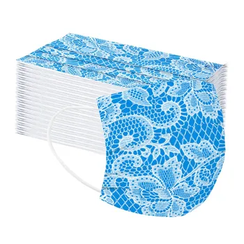 

10/20//30/40/50/60/70/80pcs Non-woven Disposable Face Mask 3 Layer Mask Adult Printing Filter Masker Mouth Mask Mascaras