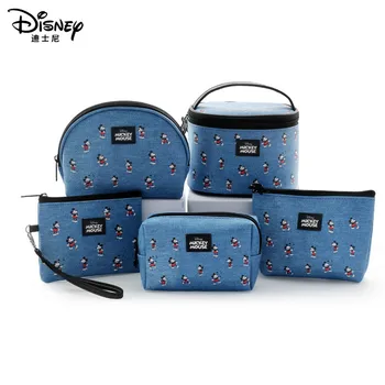 

Disney Genuine Mickey Bag Female Portable Small Storage Bag Outdoor Travel Bag Pvc Toiletry Bag Gift