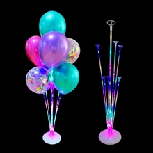 

2pcs Balloon Stand Kit Colorful LED Balloon Stick Holder with 3 Modes Glowing Table Balloon Stand for Wedding Party Decoration