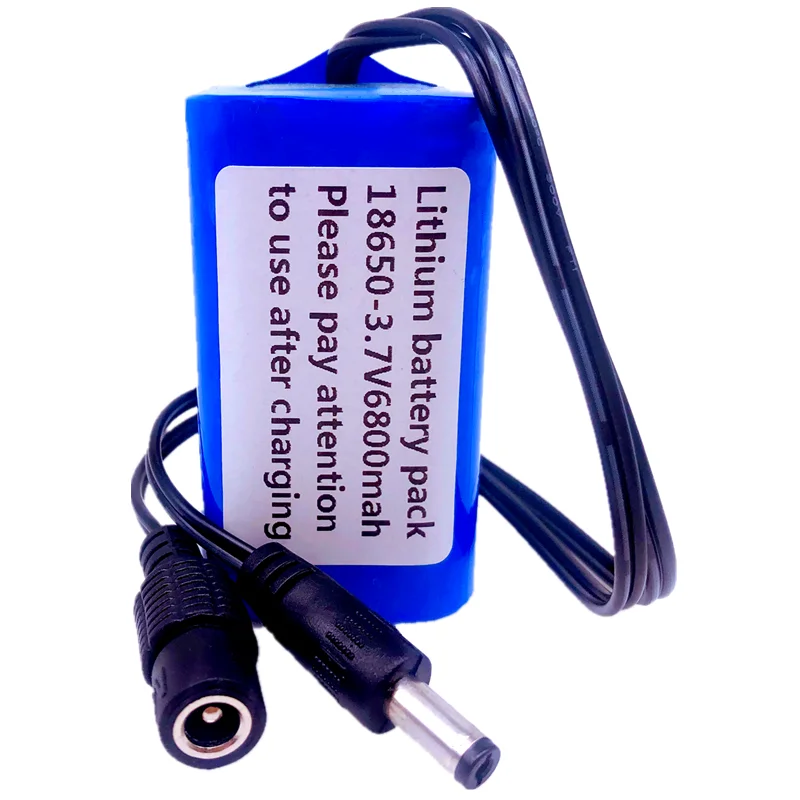 lâmpada especial bateria dc 5.5mm + 8.4v1a carregador