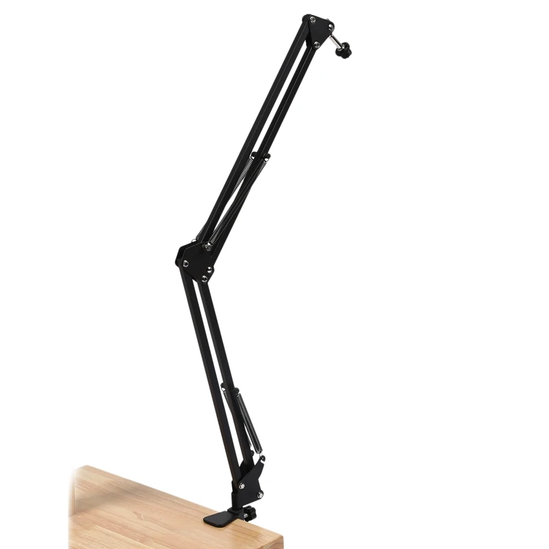 Preise Pro Desktop Mikrofon Suspension Scissor Arm Mikrofon Stand Tisch Montage Clamp für Samson Blau Yeti Snowball
