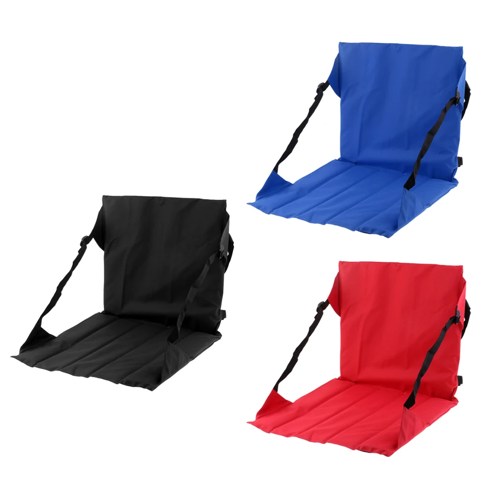 

Portable Stadium Chair with Backs, Waterproof Padded Cushion for Bleachers Camping Fishing Lawns and Beach