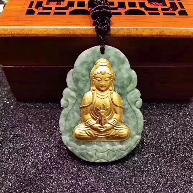 

JadeES Necklace Gold Yellow JasperES Pendants for Men jewelry pendant buddha best selling 2020 Good Luck