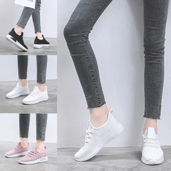 

Women's Sports Shoes Super Light Breathable Mesh Street Sports Running Walking Flat Shoes BHD2