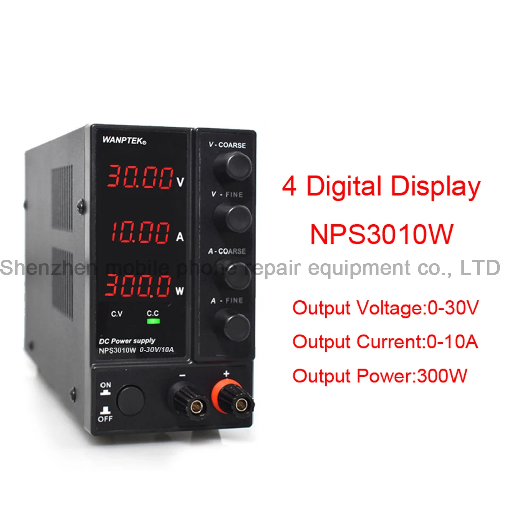 NPS3010W 30V10A 4 цифровой дисплей мини DC источник питания Регулируемый импульсный тестер лабораторный источник питания для ремонта телефона