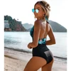 2022 Sexy One Piece Swimsuit Women Swimwear Push Up Monokini Ruffle Bathing Suit Floral Bodysuit Beach Wear Female Swimsuit XL ► Photo 2/6