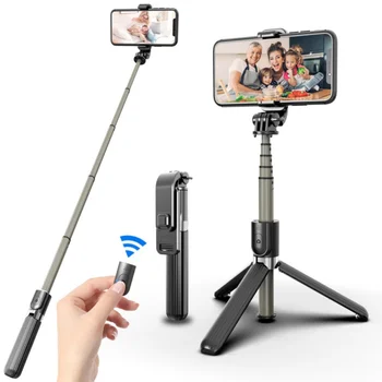 

Extendable Selfie Stick Monopod Tripod Bluetooth Remote Shutter For Cell Phone+Universal Camera Dock Phone selfie stick