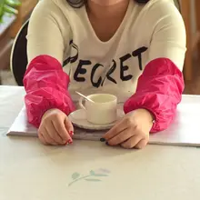 Монохромная манжета в Корейском стиле для официанта, одноцветная Рабочая манжета средней длины для кухни, нарукавники для мужчин и женщин, манжета для рук