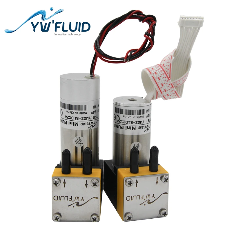 YWfluid 12V/24v 320 мл/мин. микро диафрагменный насос с бесщеточным двигателем