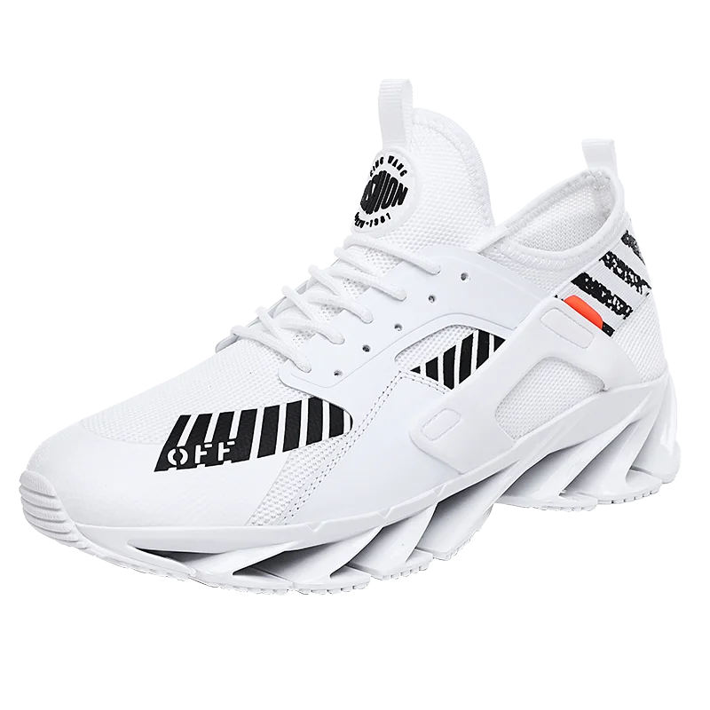 

Blade men's casual breathable mesh red shoes mens athletic shoes zapatillas hombre deportiva running shoes for men off white