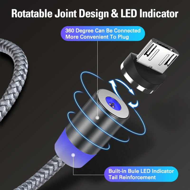 Posugear 1M 2M Magnetic Cable Micro usb Type C Fast Charging Microusb Type-C Magnet Charger Wire usb c For iphone11 pro X Xs Xr Posugear 1M 2M Magnetic Cable Micro usb Type C Fast Charging Microusb Type-C Magnet Charger Wire usb c For iphone11 pro X Xs Xr