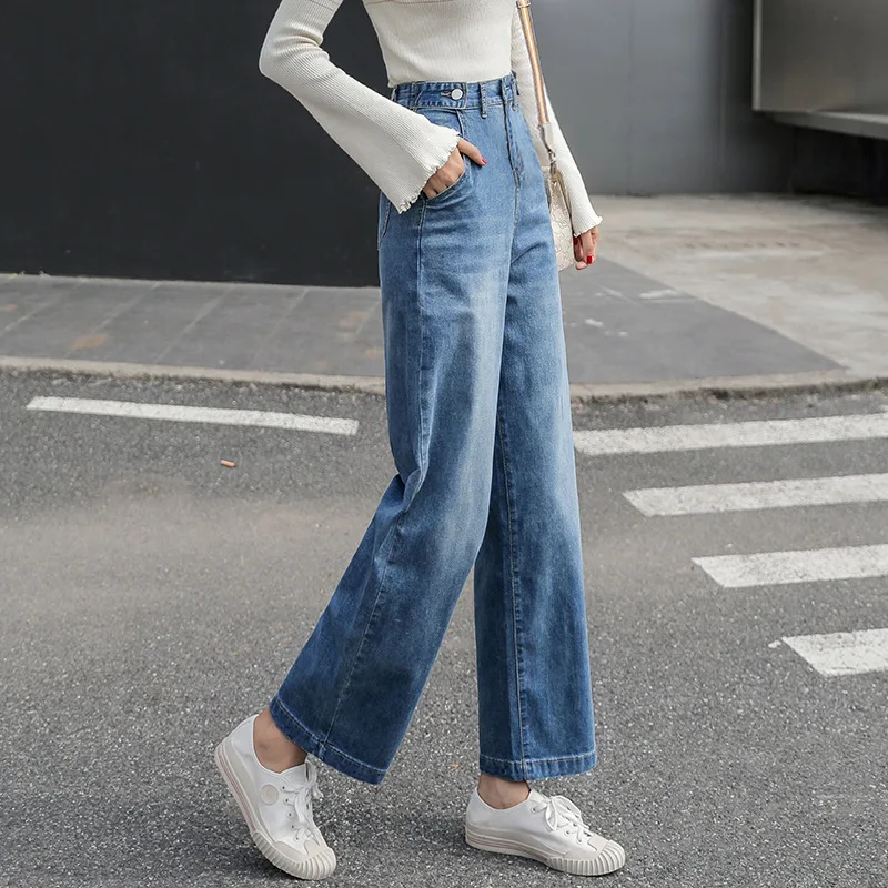 Jeans a gamba dritta celebrità alla caviglia pantaloni Casual allentati  All-match Jeans donna economici e di alta qualità - AliExpress Women's  Clothing