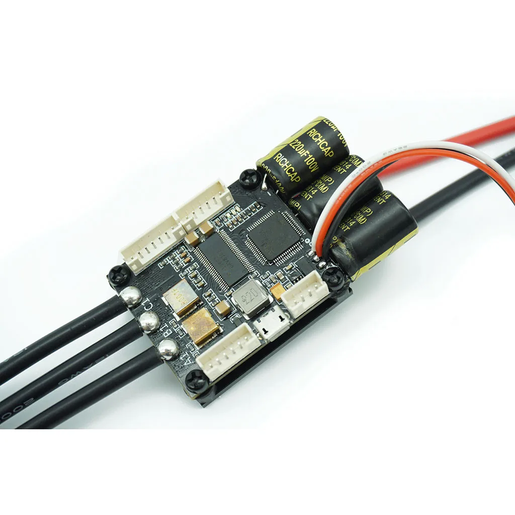 

Heatsink Mini FSESC4.20 50A Base On VESC 4.12 With Aluminum Anodized Heat Sink 8V-60V 50A Programmable Heatsink IC Sensor