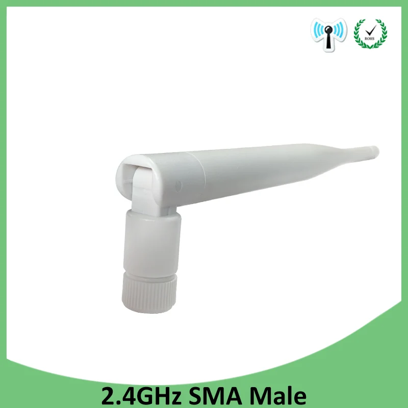 20pcs 2,4 ГГц антенна wi-fi 5dbi антенна SMA штекер wi-fi антенна 2,4 ГГц антенна wi-fi для беспроводного маршрутизатора антенны
