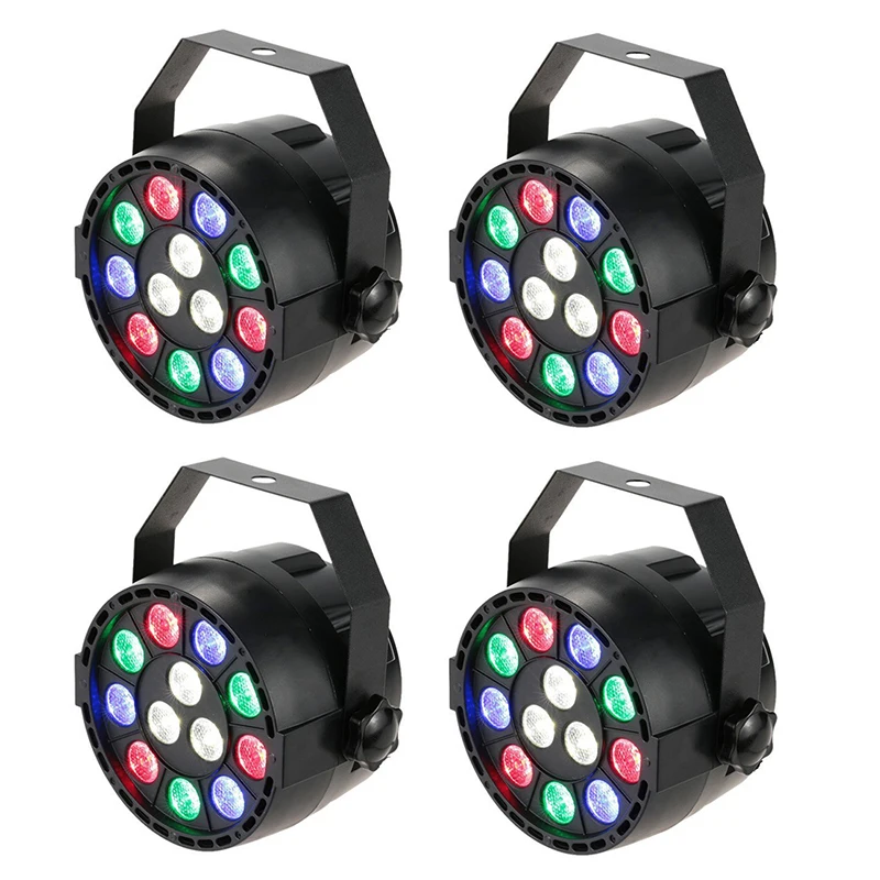 BMBY-2 x 15W DMX-512 RGBW LED DJ Light Effect Disco Lighting 8 Channel AC 100-240V