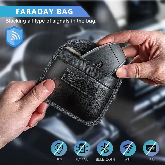 Faraday – boîte de protection du Signal pour clé de voiture, boîtier de  protection pour téléphone portable, anti-Radiation, boîte de blocage du  Signal, pochette - AliExpress