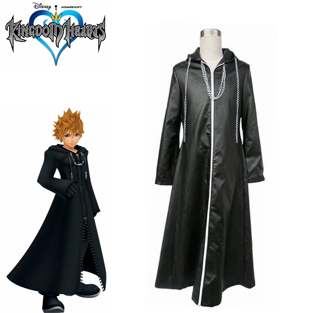 Kingdom Hearts II Организация XIII плащ Косплэй Костюм Аниме вечерние Высокое качество ветровка - Цвет: Costume
