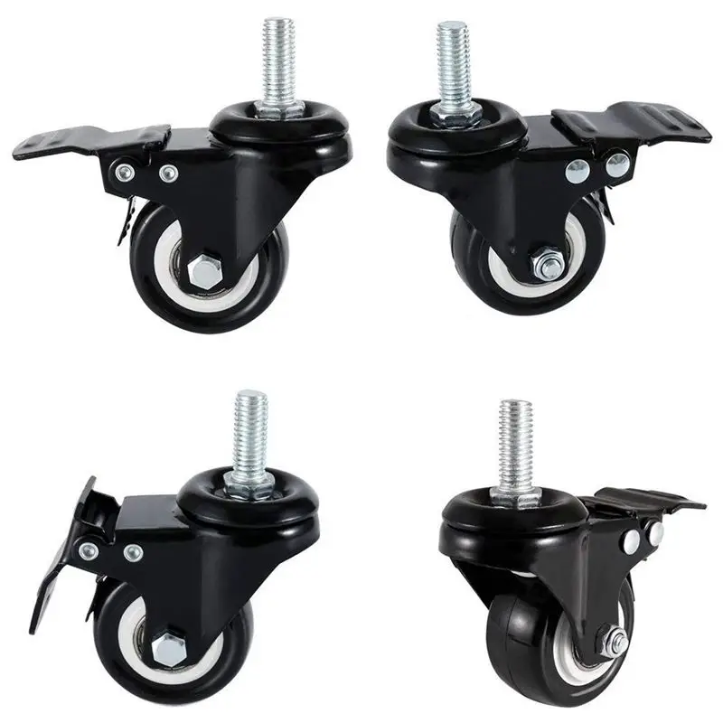 

4 x Casters 50mm Swivel Castor Wheels Trolley Furniture Caster Heavy Duty