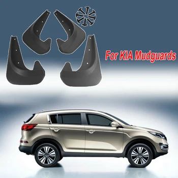 

4pcs Car Black Front Rear Mudguards Mudflap For Kia Picanto Sportage Cadenza K7 Auto Exterior Replacement Parts