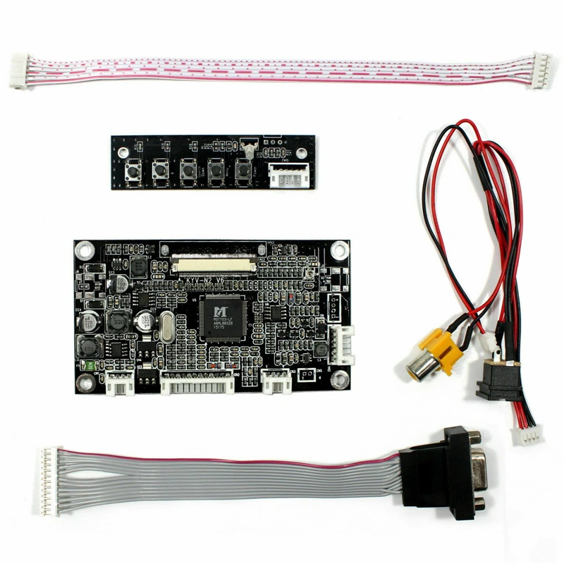 Painel de Tela Lcd com Vga Mais Placa av Driver Embutida v6 5.6 Unidades At056tn52 v3 640x480 - Imagem 3