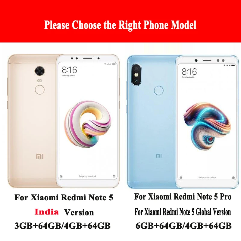 红米Note5和Note5 Pro 国际版区分图