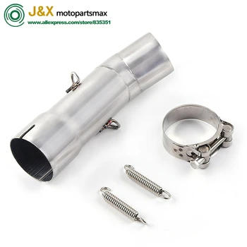 

Motorcycle Full Exhaust System Muffler contact Middle Link Pipe Slip On For Yamaha FZ8N FZ8 FZ800 2010 2011 2012 2013 2015