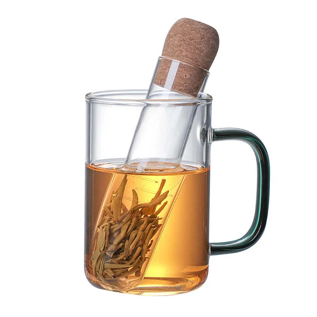

Transparent Tea Leak Heat-Resistant Glass Tea Maker Tea Filter Tea Cup Stainless Steel Mesh Tea Infuser Tea Strainer Teapot