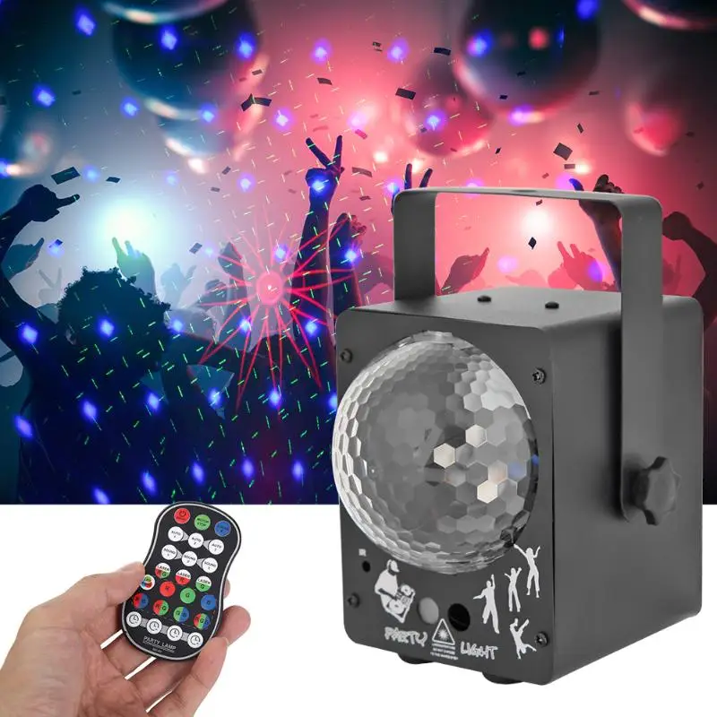 

Magic Bulb LED Stage Light Voice Control Laser Projector KTV Bar Disco Lamp