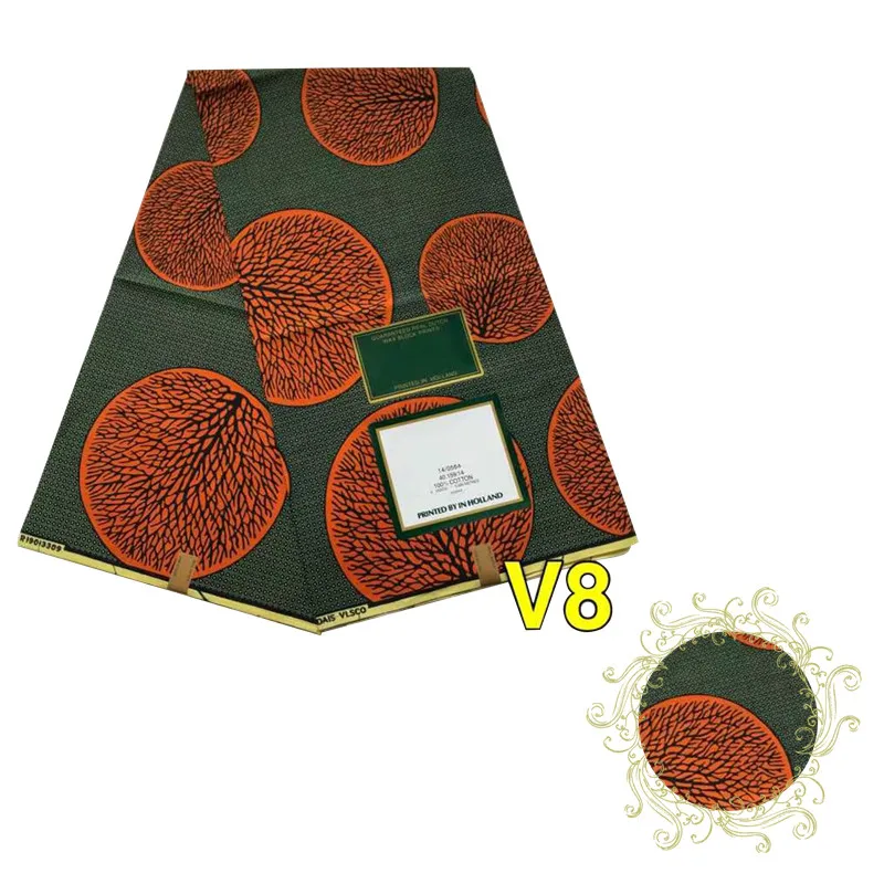 Воск Африканский нигерийский воск ткани Анкара 6 ярдов ткани голландский воск высокого качества печати Швейные печатные ткани