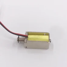 10mm*11mm Micro mini Block Solenoid Electromagnet DC3V 5V 6V 12V  Through push-pull Frame solenoid Stroke 4mm