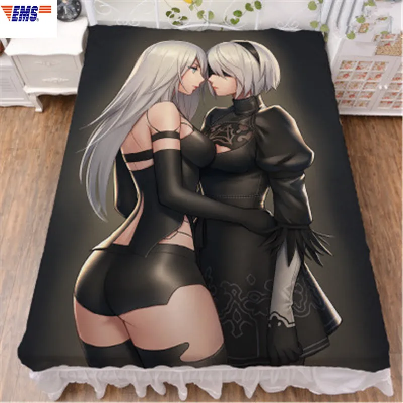 

NieR:Automata YoRHa Type A No. 2 YoRHa No. 9 Type S Double-bed Sheet And Duvet Cover Action Figure Bedding Set Of Four X2531