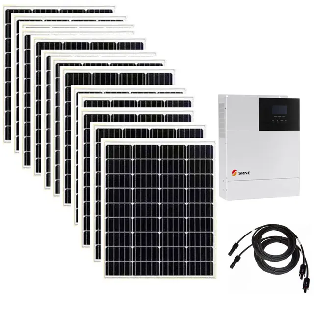 Etfe-Kit de panneaux solaires flexibles pour la maison, contrôleur d'onduleur hybride, chargeur de batterie solaire, camping-car, invitation, 5000W, 220V, 110V 1