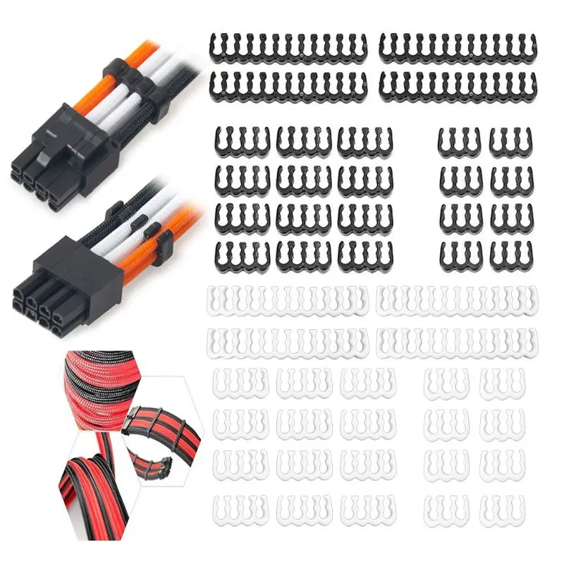 1 комплект 24Pin x 4 8Pin 12 6Pin 8 PP кабель Расческа с зажимом/зажим/комод для 3 мм кабели в