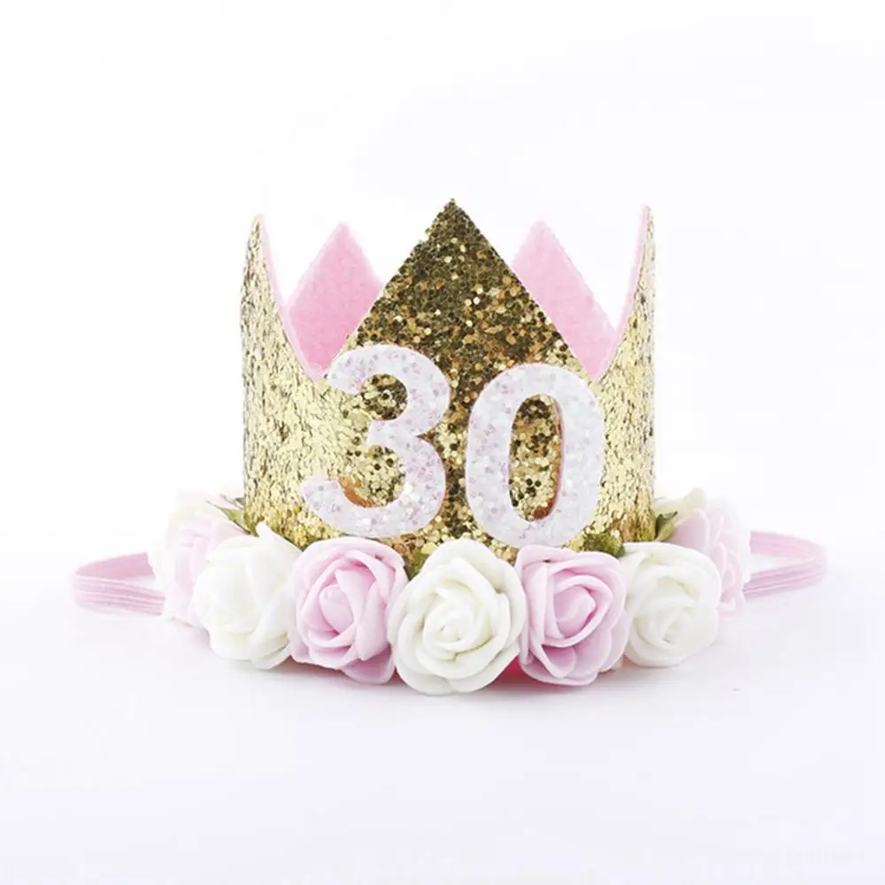 13 Crown CHZLL, 1 шт., шляпы для вечеринки по случаю Дня рождения, праздничные вечерние шляпы для дня рождения, украшения для вечеринки на день рождения, Детские вечерние подарки - Цвет: 13 Crown