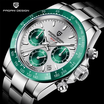 

2020 new Pagani design men's watch luxury 100m Waterproof Automatic Watch date quartz men's Chronograph VK63 renoj Hombre, Japan