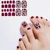 22Tips/Sheet Nail Sticker Adhesive Toenail Art Polish Tips French Glitter Sequins Nail Wraps Strips Easy Toenail Sticker ► Photo 1/6