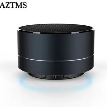 

A10 mini wireless bluetooth speaker with Mic TF card metal portable subwoof sound FM radio AUX MP3 music play loudspeaker