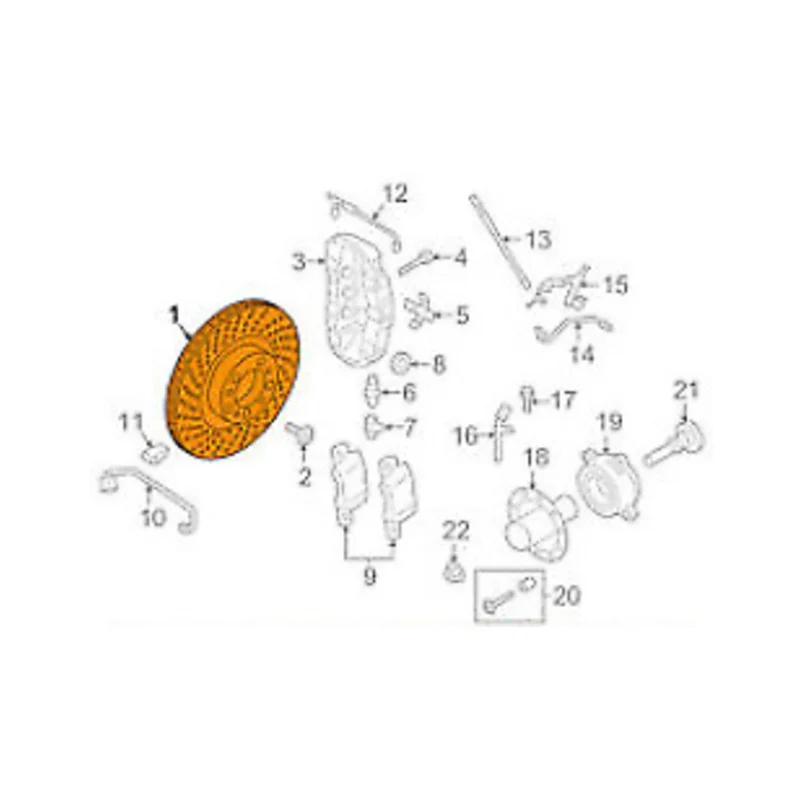 99135140681/99135140581 brake disc for Porsche 911 991