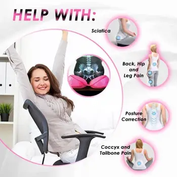 

Seat Cushion Soft Office Chair Cushion Protect The Back Neck Cushion Bottom Latex Seat Cushion Office Supplies Home Product