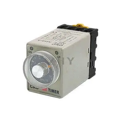 

DC 12V 0-10 Minutes 10 Min Delay Timer Time Relay w 8 Pin DIN Rail Base