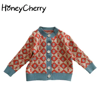 

2020 Autumn New Knitted Cardigan Little Girl Fashion Sweater baby girl winter clothes toddler girl sweater